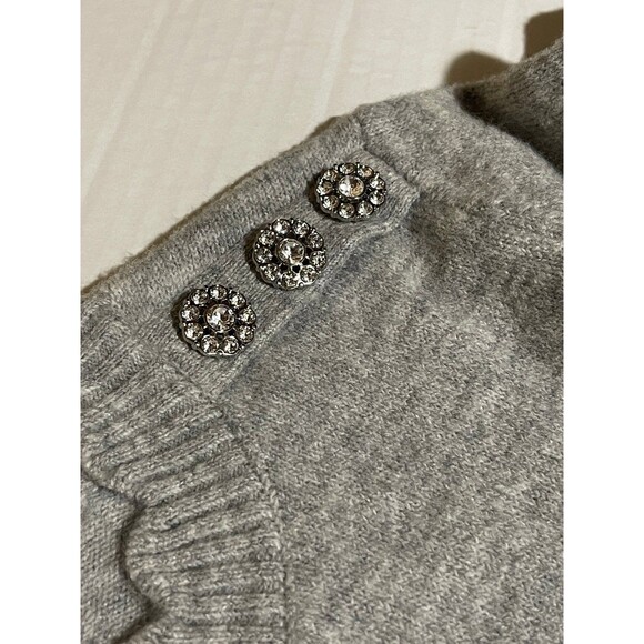 Crown & Ivy Petite XL Button Shoulder Crew Neck Sweater new with tags - Picture 5 of 10